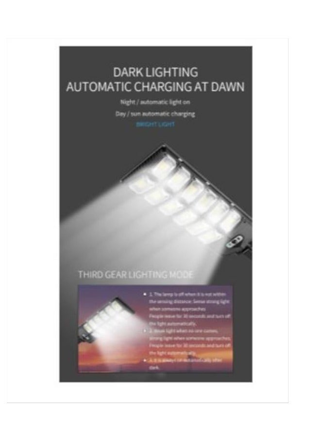W789A-5 Two Rows Street Lamp Solar Powered Induction Garden Light - Image 3