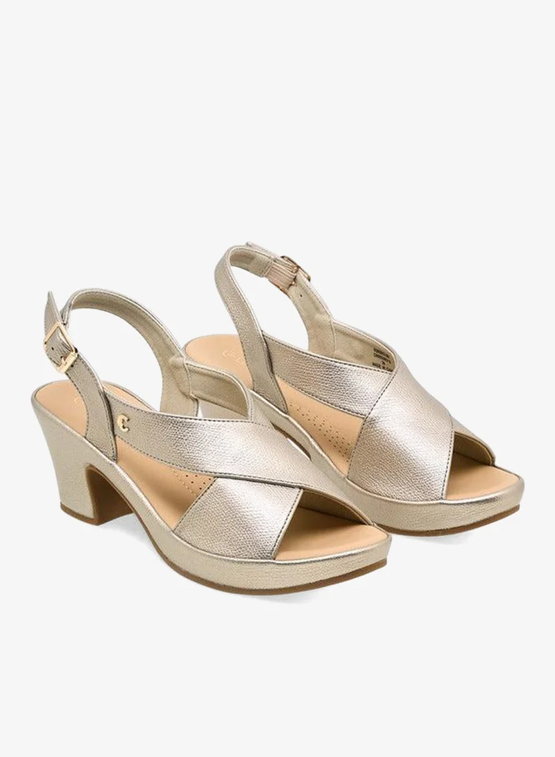Le Confort Women Cross Strap Block Heel Sandals