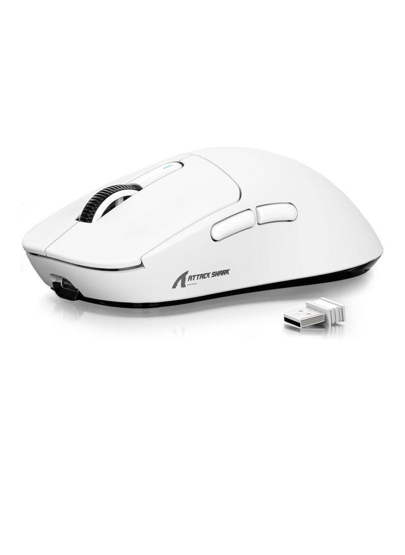 Attack Shark ATTACK SHARK X3 Wireless Gaming Mouse 49g Ergonomic Computer Mouse Triple Modes PAW3395 26K DPI Optical Sensor  - Image 1