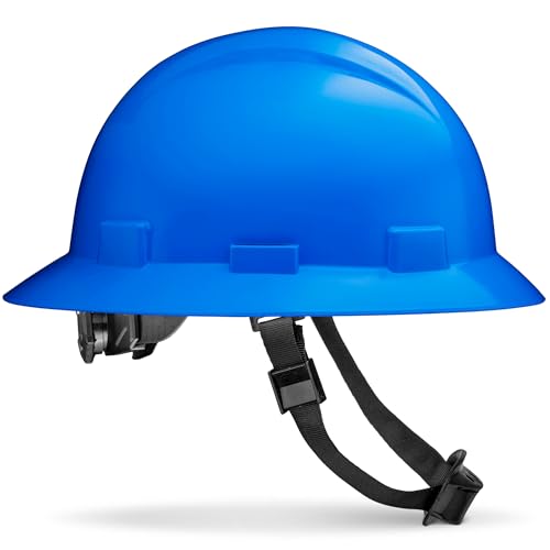 Acerpal Updated Full Brim Hard Hat, Blue, Padded, OSHA Construction Safety Approved Hardhats, Hard Hats for Men, Cascos De Construccion Helmet. - Image 1
