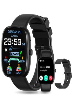 PEJE PEJE Smart Watch for Men - 1.83" Display, Prayer Alerts & Arabic Support, Bluetooth Calls, IP68 Waterproof, SpO2/HR/Sleep Monitor, 123+ Sports Modes, 7-Day Battery, iOS/Android Compatible  (Black)  - Image 1