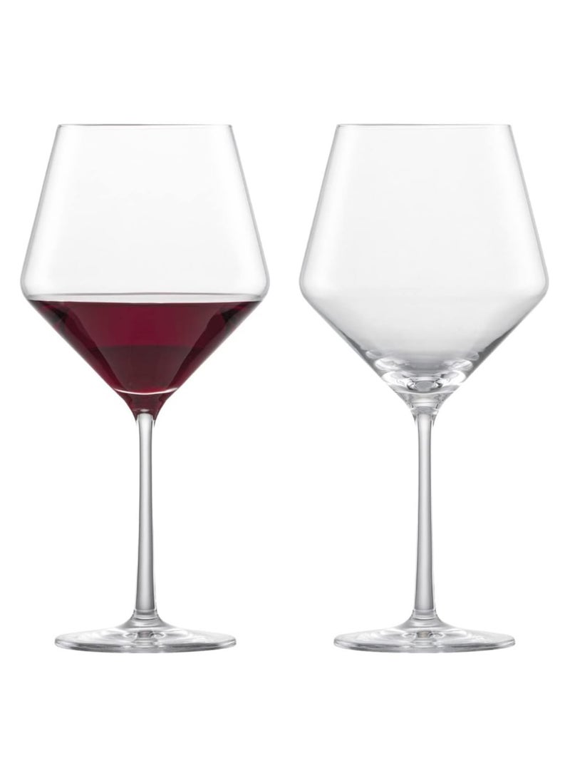 Zwiesel Glas Pure Collection 122322 Red Wine Glass 2 Pieces Set Made Of Glass Dishwasher Safe Capacity 692 Ml - Image 1