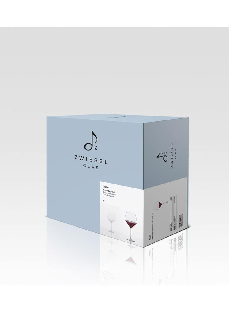Zwiesel Glas Pure Collection 122322 Red Wine Glass 2 Pieces Set Made Of Glass Dishwasher Safe Capacity 692 Ml - Image 2
