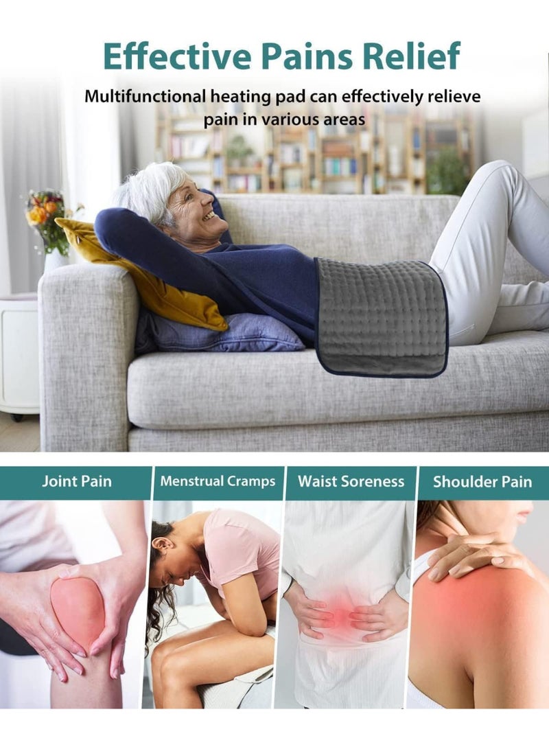 JOUDIYA Electric Heating Pad for Back Pain Relief, Large 60×30cm Double Flannel Heating Pad for Cramps & Arthritis, Multiple Heat Settings, Auto Shut-Off - Image 4