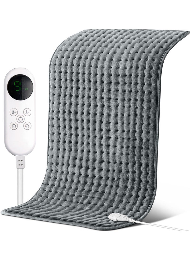 JOUDIYA Electric Heating Pad for Back Pain Relief, Large 60×30cm Double Flannel Heating Pad for Cramps & Arthritis, Multiple Heat Settings, Auto Shut-Off - Image 2