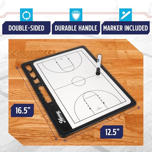 Murray Sporting Goods Whiteboard Premium Basketball Coaches Clipboard | Double-Sided Basketball Whiteboard with Marker - Image 5