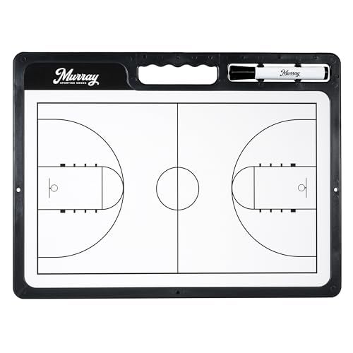 Murray Sporting Goods Whiteboard Premium Basketball Coaches Clipboard | Double-Sided Basketball Whiteboard with Marker - Image 2