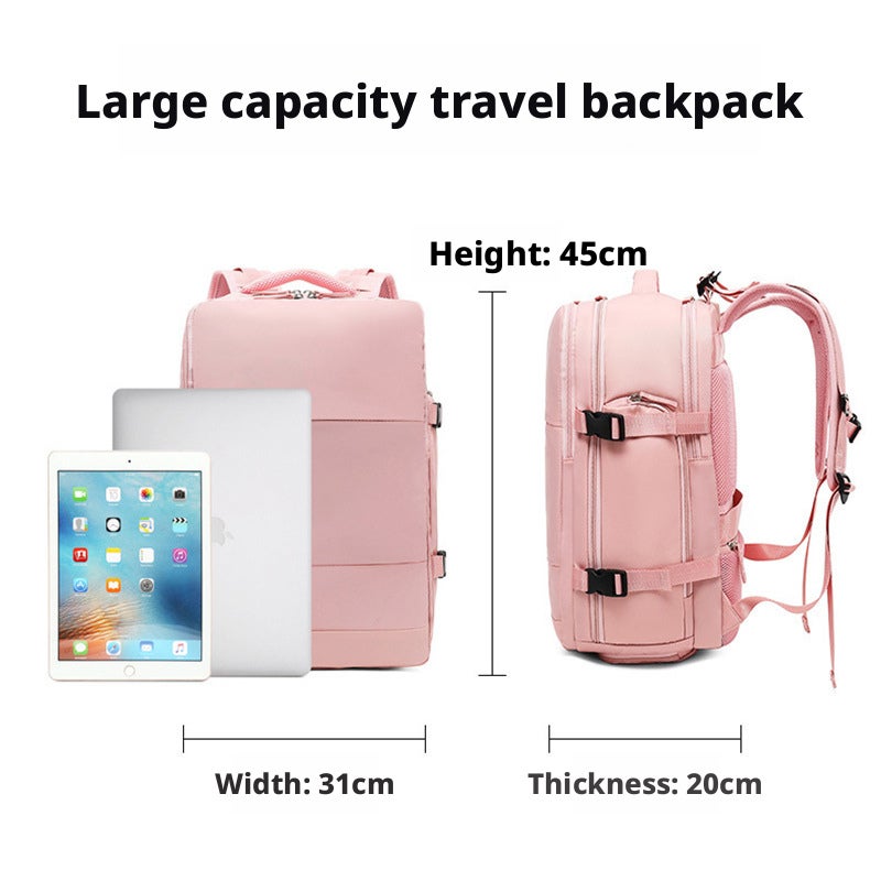 Unisex Travel Laptop Backpack with Wet-Dry Separation, Large Capacity Cabin Bag - Image 1