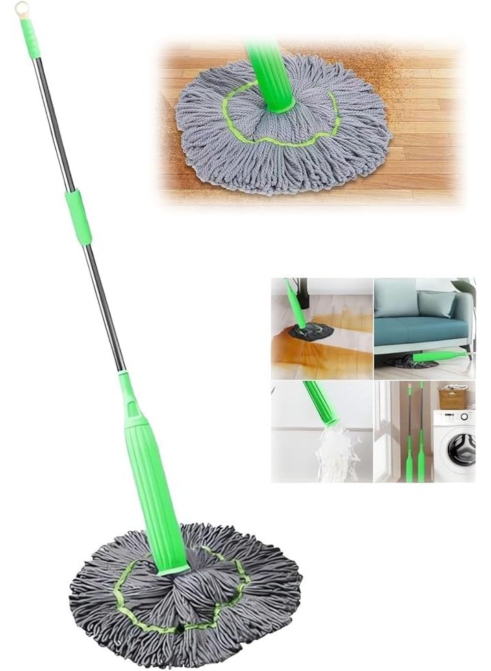 كيتشينو ممسحة مجففة 2 في 1، ممسحة ذاتية العصر لتنظيف الأرضيات، ممسحة ذاتية العصر لتنظيف الأرضيات الخشبية والبلاط للاستخدام التجاري والمنزلي. - Image 1