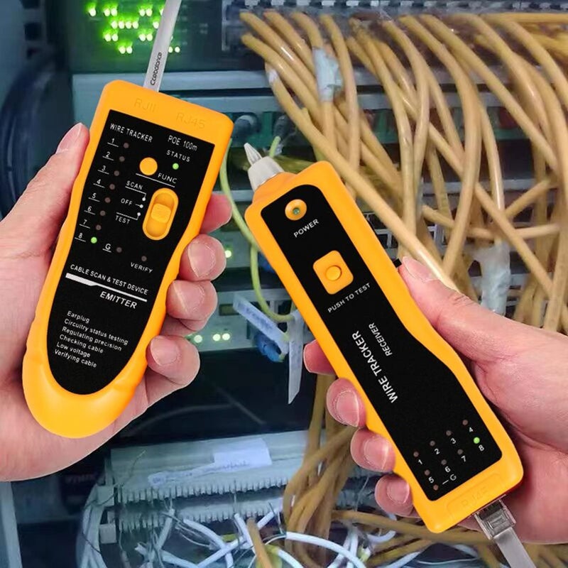 Gaobige Network Tool kit, RJ45 Crimp Tool kit Pass Through Crimper Cat6 Cat5 Cat5e Crimping Tool, Wire Tracker, 110/88 Punchdown Tool, Stripper, Cutter, Cat6 Pass Through Connectors - Image 5