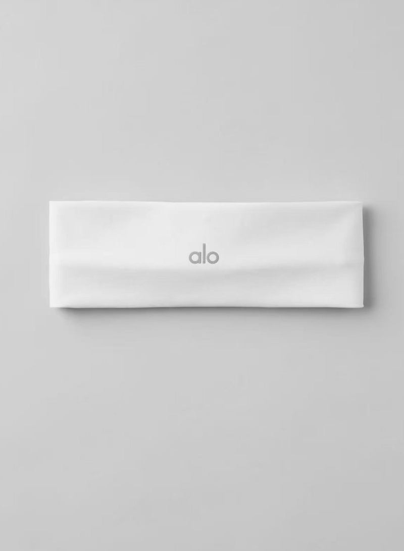 alo ALO Yoga Headband - Elastic - Fitness Outdoor - Sports - Anti-slip - Sticky Headband - White  - Image 1