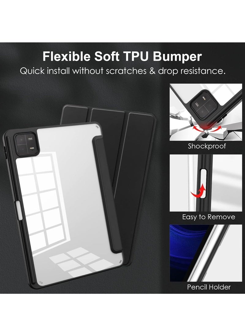 Xiaomi Pad 6 /Pad 6 Pro cover,Hard Shell Smart Cover Protective Slim Case for Xiaomi Mi Pad 6 /Pad 6 Pro Black - Image 4