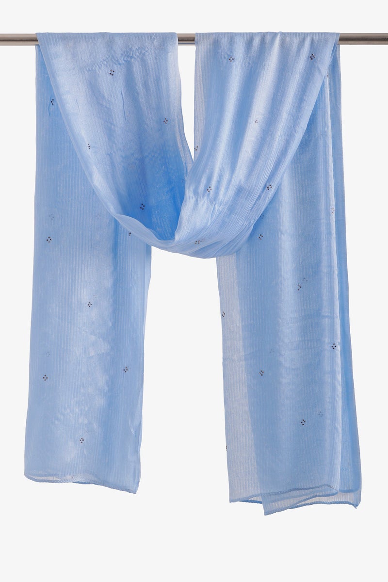 Carina Embroidered Clusters Scarf - Image 1