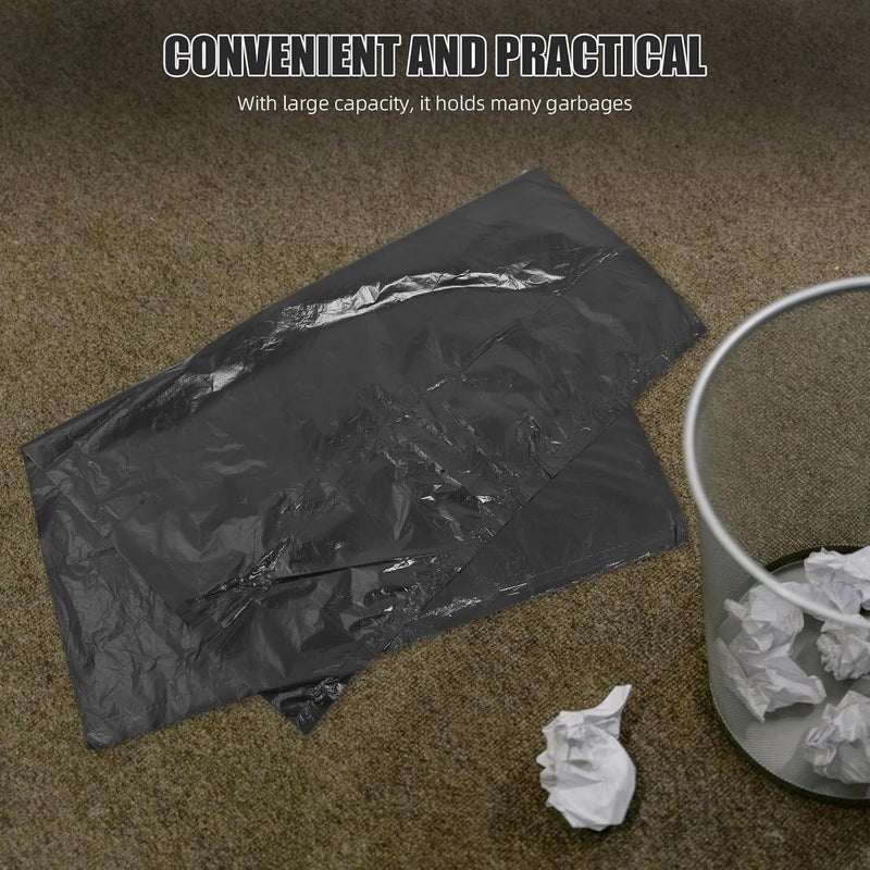 Large Black Garbage Bags 50pcs Thickened Plastic Rubbish Bags 50X60 Inch Strong Trash Can Liners for Home and Community Use - Image 2