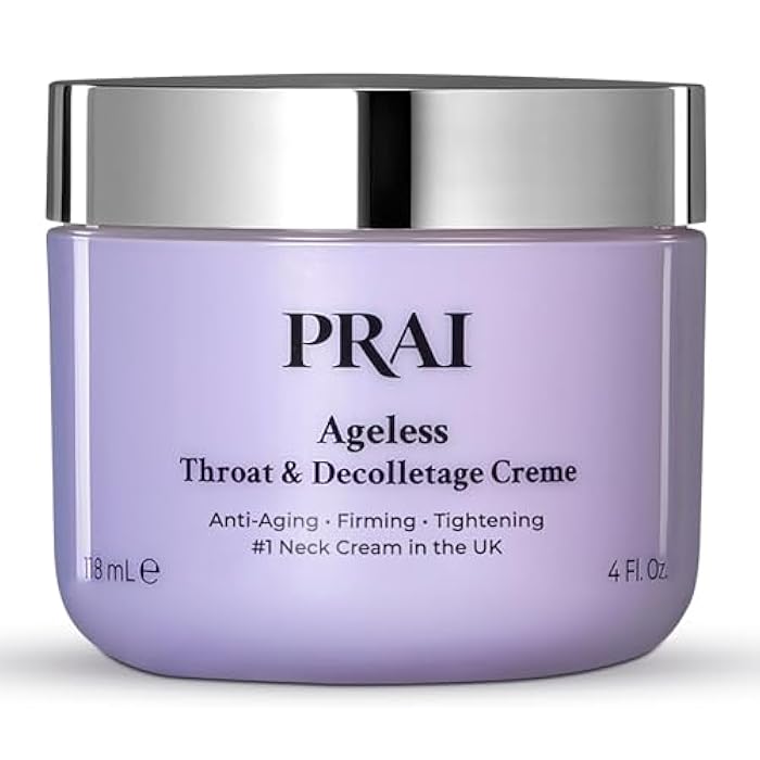 PRAI Neck Creme for Tightening & Firming Beauty | Neck Firming Cream That Boosts Elasticity | Cruelty & Paraben-Free Vegan Neck Tightening Cream | Neck and Chest Firming Cream With Hyaluronic Acid - Image 1