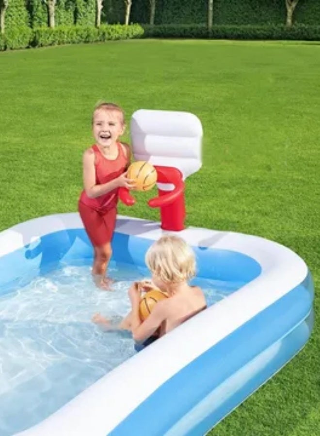 Bestway Inflatable Kids Pool with Basketball Hoops – Indoor & Outdoor Use  - Image 2