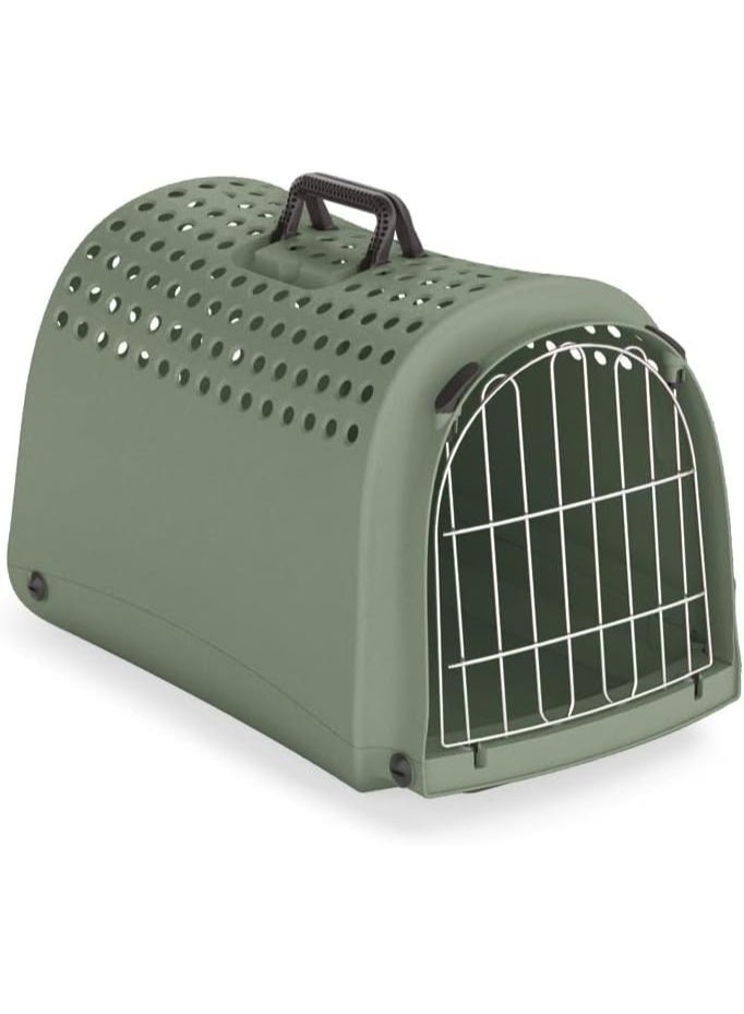 Imac Linus Second Life Plastic Carrier, 52.5x32x34.5cm[Color - Sage Green] - Image 1