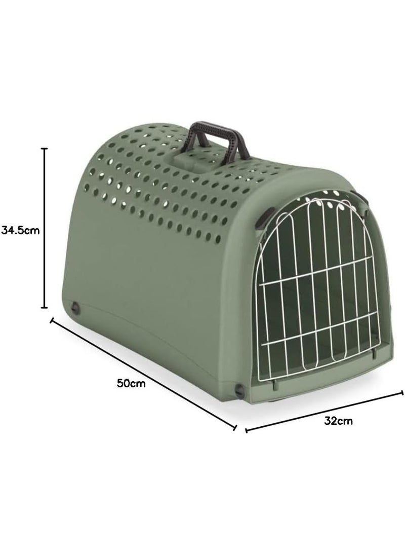 Imac Linus Second Life Plastic Carrier, 52.5x32x34.5cm[Color - Sage Green] - Image 2