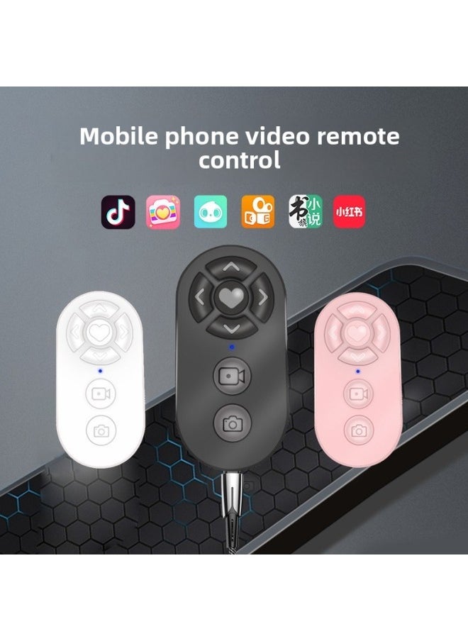 USB Charging TikTok Bluetooth Remote Control Mobile Phone Selfie Short Video Shutter Camera Flip-up Praise Device-Color:Battery Type-TikTok Bluetooth [OPP Bag + Manual]] - Image 1