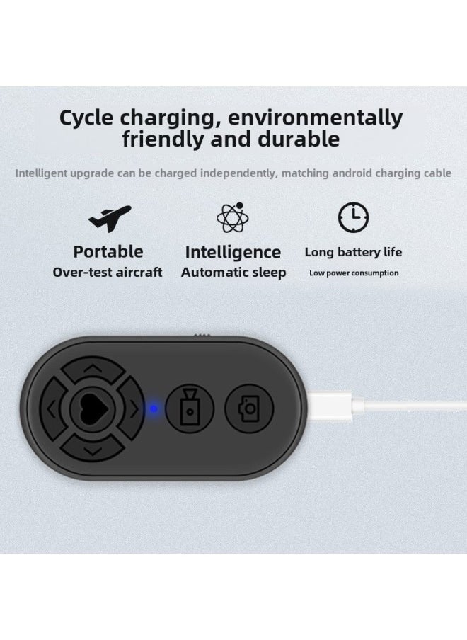 USB Charging TikTok Bluetooth Remote Control Mobile Phone Selfie Short Video Shutter Camera Flip-up Praise Device-Color:Battery Type-TikTok Bluetooth [OPP Bag + Manual]] - Image 4