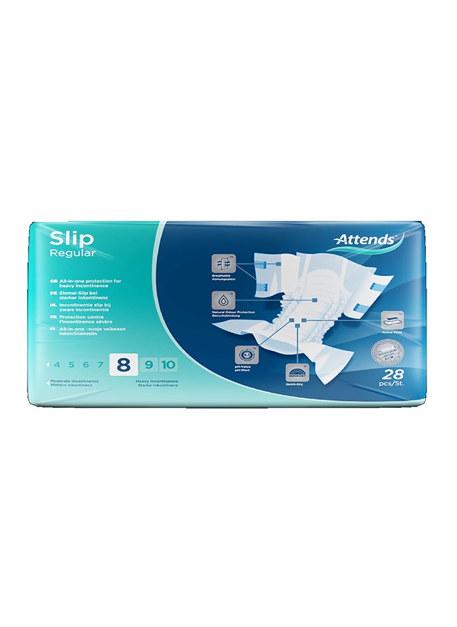 Attends - Slip Regular 8 Medium, 28pcs - Image 1