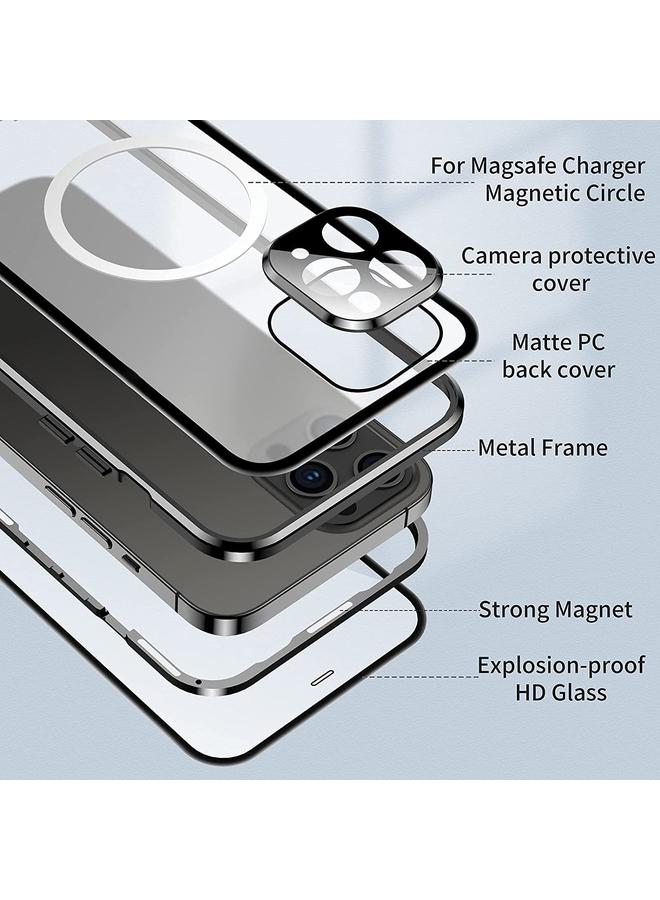 S-TOP Case For iPhone 12 360 Full Body Magnetic Frosted Magsafe Phone Case - Image 5