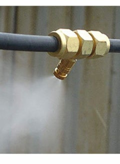 SYOSI Brass Misting Nozzle, 10 Pack High Pressure Spray Nozzle 10/24 UNC Outdoor Anti-drip Fogging Head System for Landscaping Cooling ( 0.012 Orifice )  - Image 4