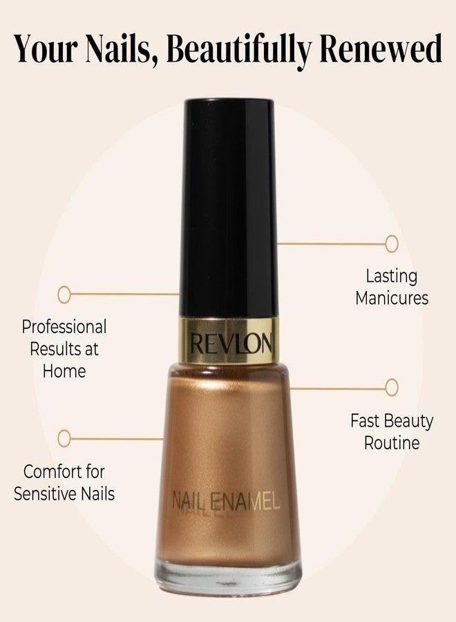 REVLON Matte Finish Nail Enamel, Cocktail Copper, 8ml - Image 4