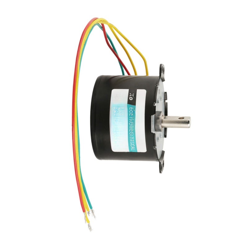محرك متزامن AC220V 2.5 دورة في الدقيقة، محرك تروس معدني مصغر منخفض السرعة، دوران مع عقارب الساعة وعكسها، عزم دوران كبير، ملف نحاس نقي - منخفض الضوضاء للتحكم في الأتمتة للأجهزة وآلات البيع - Image 2