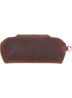 PLM Riviera Leather Strap Glasses Case Antique Brown  - Image 5
