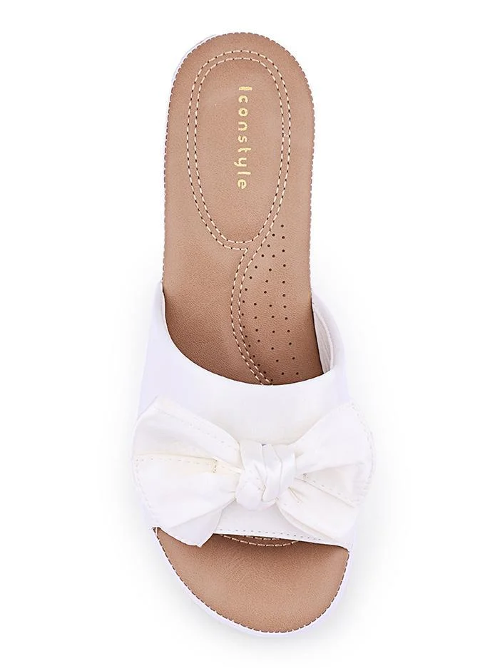 IconStyle Crystal Embellished Slip-On Sandals