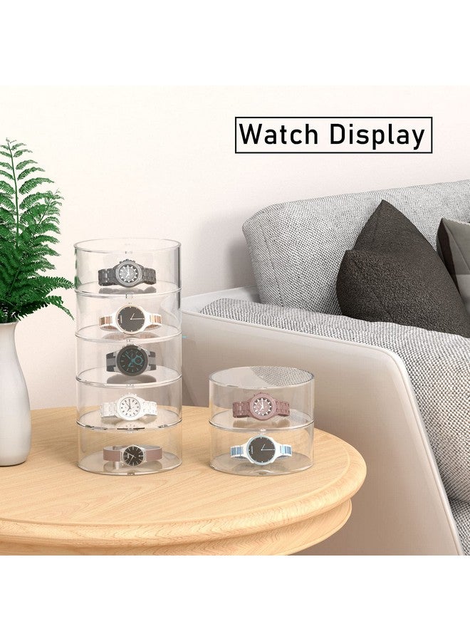 FEMELI FEMELI Belt Organizer, Acrylic Display Case with 5 Layers Storage Holder for Belt, Watches and Other Accessories  - Image 5