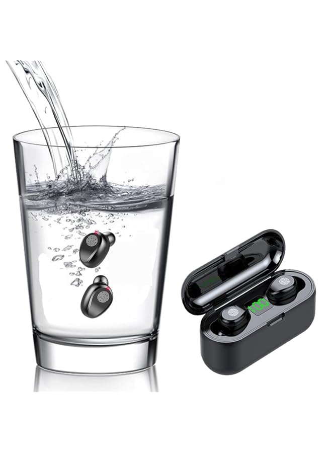 erorex Ainaan F9 8 Noise Cancel Waterproof Touch Stereo Wireless Earphones White - Image 4