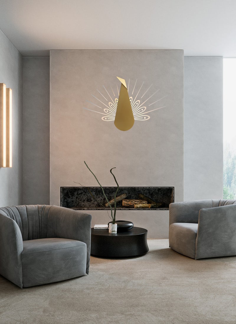 ون لايت مصباح حائط فني إبداعي LED، ديكور منزلي - Image 3