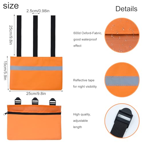 Feoang 2Pack RV Sewer Weight BagRV Hose Fastening Device with Reflective Strip Portable Septic Hose Weight Bag Support Sewer Hold Down for Camper Trailers Prevent from Accidental Spillag - Image 3