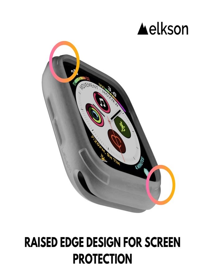 elkson Compatible with Apple Watch 44mm Bumper Case, Rugged and Protective - Image 3