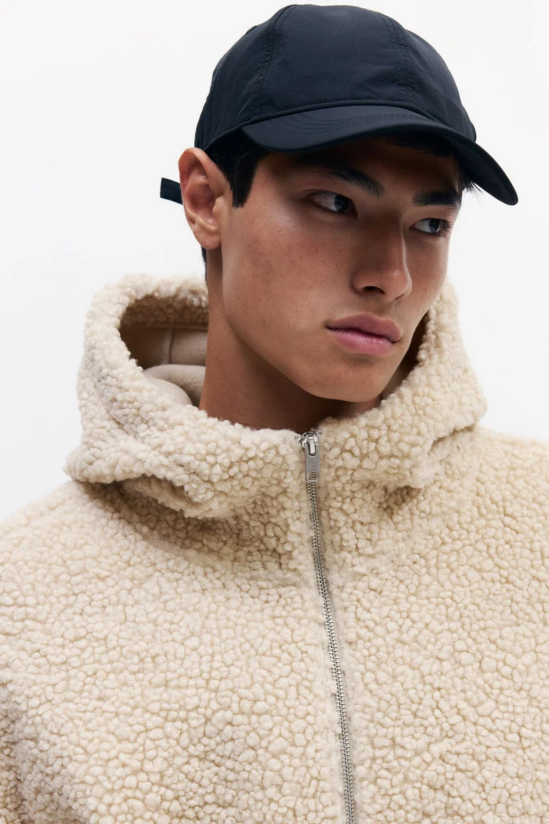 H&M Loose Fit Teddy zip-through hoodie