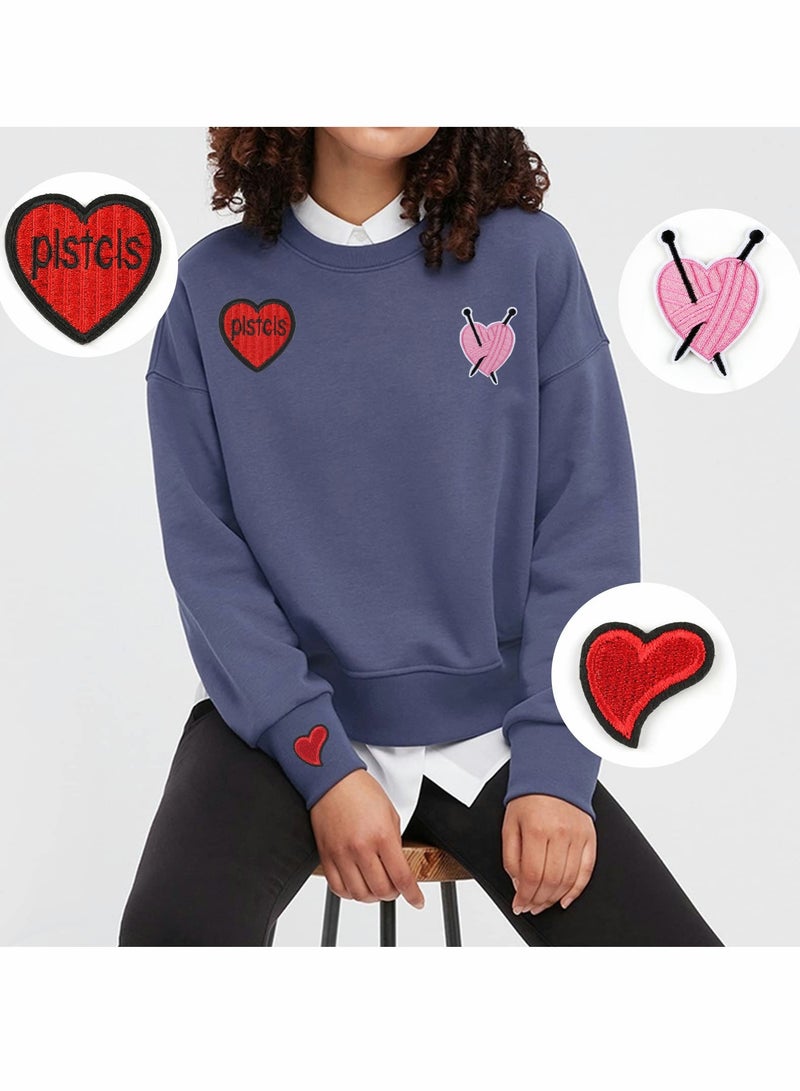 24Pcs Embroidered Patches for DIY Crafts - Sew On/Iron On Applique Decorations for Clothing, Dresses, Pants, Hats, Jeans, and Backpacks. Perfect for Personalizing Your Style! - Image 2