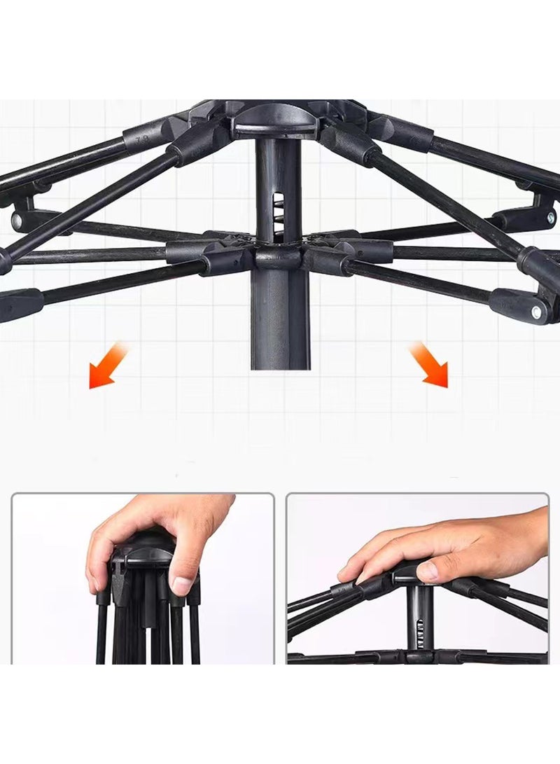 Cyber 4 Person Automatic Camping Tent | Lightweight Waterproof Pop-Up Tent with Removable Rainfly & Carry Bag | Easy Setup Outdoor Tent for Desert Camping, Hiking & Family Trips - Image 2