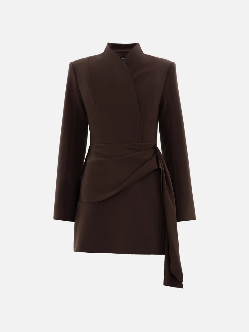 Lichi Mini dress with a draped waist