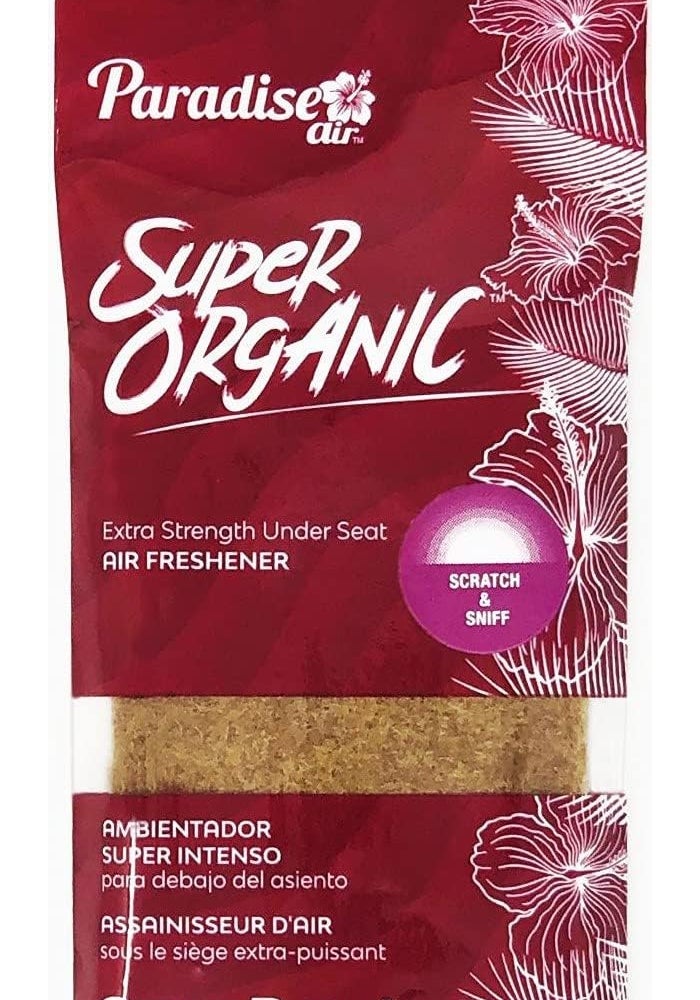 Paradise Air Super Organic Car Air Freshener Cran Burst - Extra Strength Under Seat