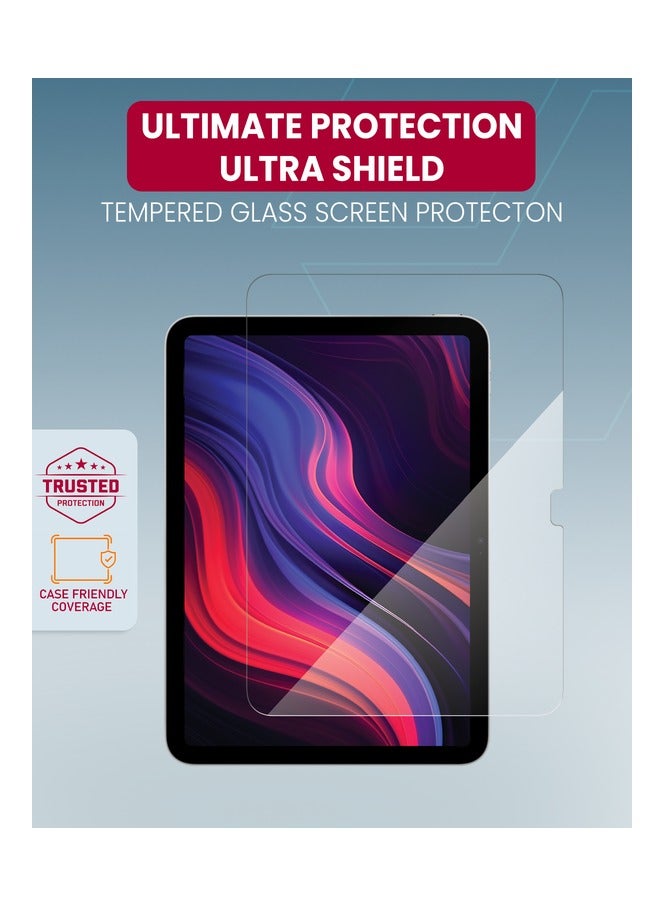 Moxedo Ultra Shield Tempered Glass Screen Protector HD Clear 9H Hardness Micro Curved Edges with Installation Guide Compatible with Apple iPad 10.9 inch - Image 3