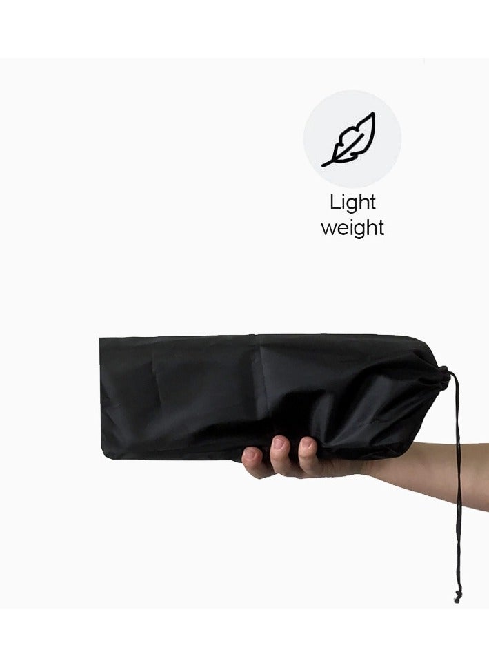 XiuWoo Drop Leaf Tables for Small Spaces Hinged Folding Design Outdoor Collapsibles Camping Table, Made of Aluminum Alloy, Two-Speed Table Height Adjustment with Storage Bag,Black - Image 2