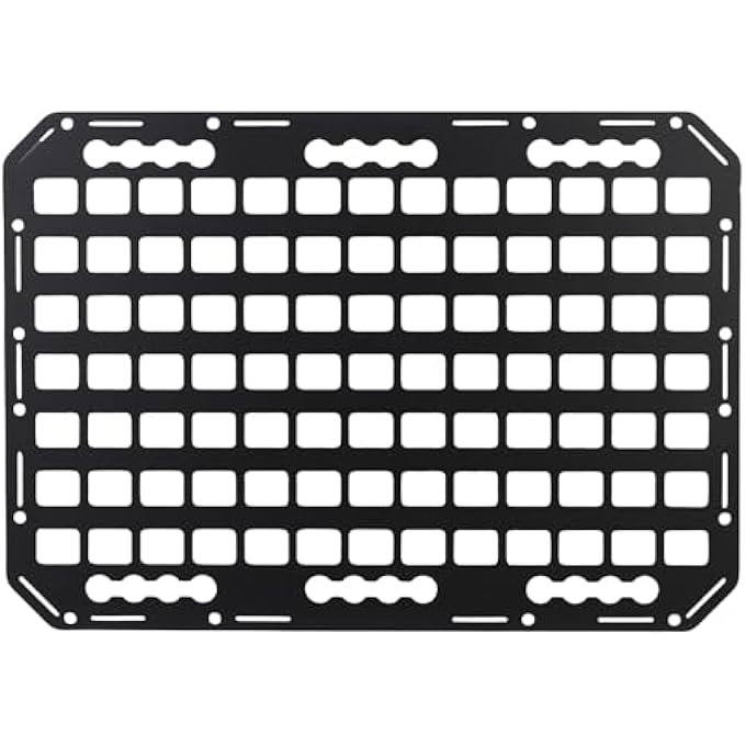 rayihni Trunk Side Cargo Organizer Rack Panel, Aluminum Slick Finish Shelf System with L, 381 X 540 X 2mm, Replacement for Cars, SUVs, Trucks, RVs with Modular Storage - Image 2