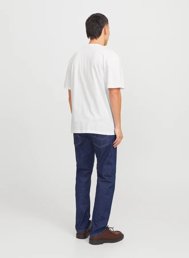 JACK & JONES Slogan Print Crew Neck T-Shirt