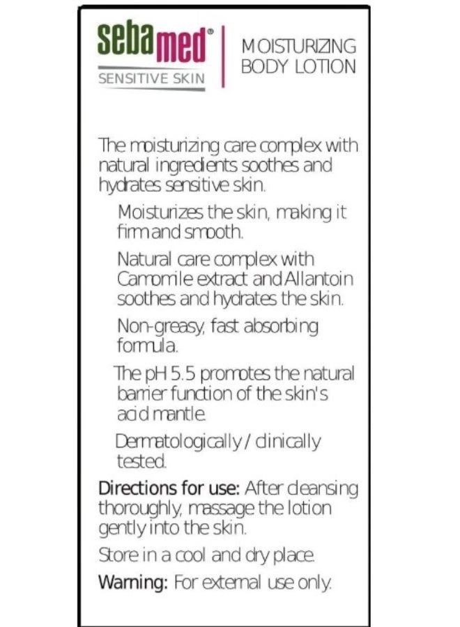 Sebamed Adult body lotion 400ml - Image 3