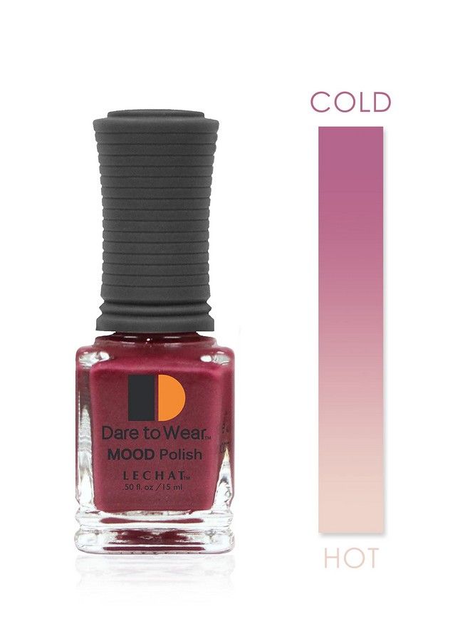 Lechat Dare To Wear Mood Nail Lacquer Cherry Blossom (0.5 Ounce) Frost Finish Changes With Temperature Long Lasting  - Image 4