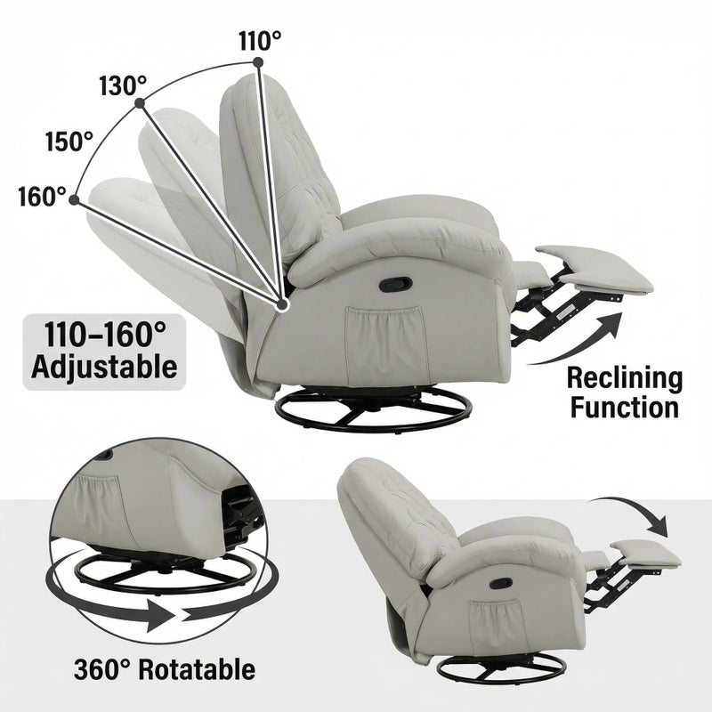 Sharpdo Living Room Sofa, Single Recliner, Beanbag Chair, First-Class Space Capsule Sofa - Image 5