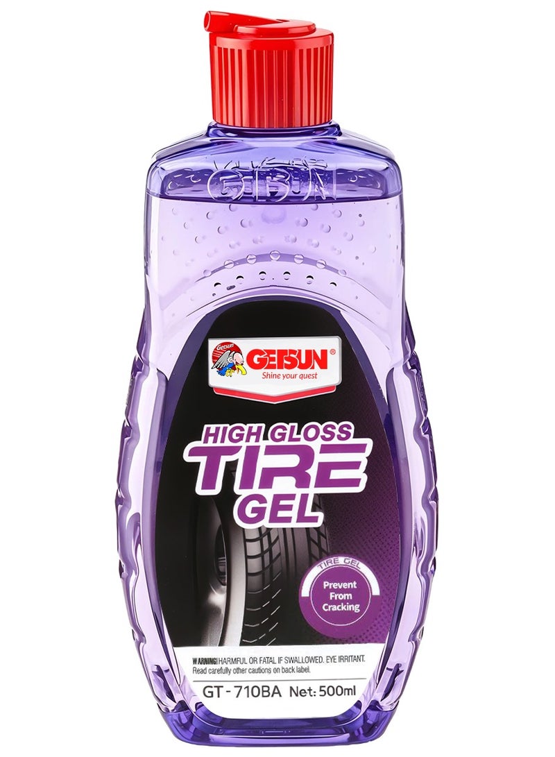 GETSUN Endurance High Tire Gloss Tire Gel 500ml Long Lasting Shine and Protection for Your Tires GT-710BA - Image 2