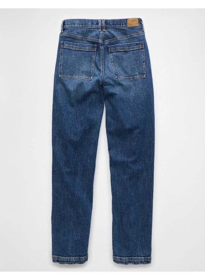 American Eagle AE Stretch Super High-Waisted Baggy Straight Utility Jean  - Image 2